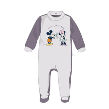 Disney Disney Minnie egér baba velúr rugdalózó - szürke - 1-3 hónapos babának rugdalózó
