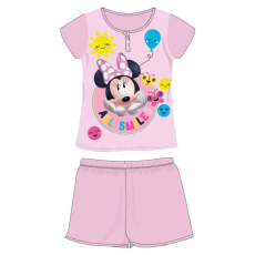 Disney Disney Minnie egér nyári rövid ujjú gyerek pizsama - pamut jersey pizsama - világosrózsaszín - 104