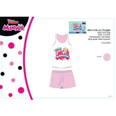 Disney Disney Minnie egér nyári ujjatlan gyerek pizsama - pamut pizsama - világosrózsaszín - 116