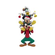 Disney Dísz brad Mickey, Donald, Goofy, Disney, 15 cm, többszínű karácsonyfadísz
