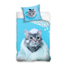 Disney és Mesehős Cicás bath ágyneműhuzat 140×200cm, 70×90 cm JAV-CBX232102NL lakástextília