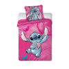 Disney és Mesehős Disney lilo és stitch, a csillagkutya heartbeat gyerek, ovis ágyneműhuzat 0×135 cm, 40×60 cm JAV-FRR301453