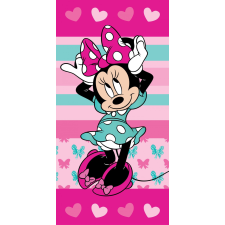 Disney és Mesehős Disney minnie hearts fürdőlepedő, strand törölköző 70x140cm JAV-JFK032398 lakástextília