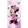 Disney és Mesehős Disney minnie pink floral fürdőlepedő, strand törölköző 70x140cm JAV-JFK034101