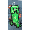 Disney és Mesehős Minecraft metro art creeper fürdőlepedő, strand törölköző 70x140cm JAV-CBX2422454MC