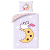 Disney és Mesehős Pusheen moon ágyneműhuzat 140×200cm, 70×90 cm microfibre JAV-HAX622252
