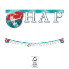 Disney Hercegnők Ariel Curious, Disney Hercegnők, Ariel Happy Birthday felirat FSC 2 m party kellék
