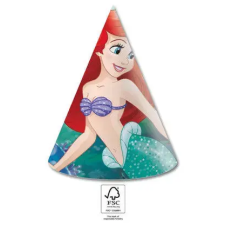  Disney Hercegnők, Ariel Curious Parti kalap, csákó 6 db-os FSC party kellék