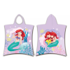 Disney Hercegnők Ariel Pink törölköző poncsó 50x115 cm