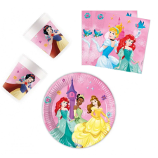 Disney Hercegnők Disney Princess Live Your Story, Hercegnők party szett 36 db-os 20 cm-es tányérral party kellék