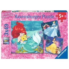 Disney Hercegnők Esti Puzzle készlet 3 az 1-ben puzzle, kirakós