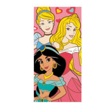 Disney Hercegnők Heart fürdőlepedő, strand törölköző 70*140cm (Fast Dry) babatörülköző, kifogó