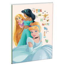 Disney Hercegnők Made of Magic B/5 vonalas füzet 40 lapos füzet