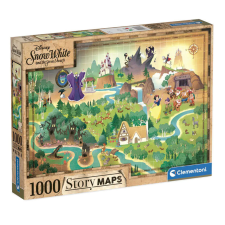Disney Hercegnők Mesetérkép Snow White 1000 db-os puzzle Clementoni puzzle, kirakós