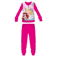  Disney Hercegnők polár pizsama - téli vastag gyerek pizsama - pink - 116