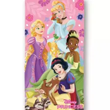 Disney Hercegnők Sparkle Kingdom fürdőlepedő, strand törölköző 70x140cm (Fast Dry) babatörülköző, kifogó