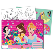  Disney Hercegnők Spring A/4 spirál vázlatfüzet 40 lapos matricával füzet