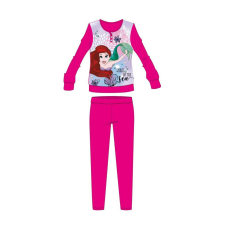 Disney Hercegnők téli pamut gyerek pizsama - interlock pizsama - pink - 104 gyerek hálóing, pizsama