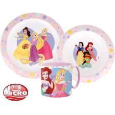 Disney Hercegnők True étkészlet, micro műanyag szett 350 ml-es bögrével Nr4 babaétkészlet