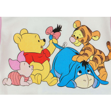 Disney hosszú ujjú baba body - Micimackó #fehér-rózsaszín - 92-es méret kombidressz, body