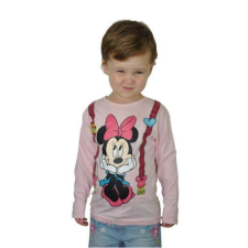 Disney hosszú ujjú Felső - Minnie #rózsaszín gyerek pulóver, kardigán