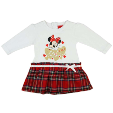 Disney hosszú ujjú Kislány ruha - Minnie Mouse #fehér - 80-as méret lányka ruha