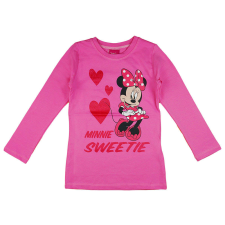 Disney Hosszú ujjú lány Póló - Minnie Mouse #pink - 128-as méret gyerek póló