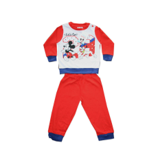 Disney Hosszú vékony pamut baba pizsama - Mickey egér - Jersey - piros - 92