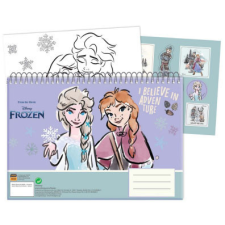 Disney Jégvarázs Adventure A/4 spirál vázlatfüzet 40 lapos matricával füzet