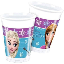 Disney Jégvarázs Disney Frozen, Jégvarázs papír pohár 8 db-os 200 ml party kellék