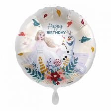 Disney Jégvarázs Elsa, Olaf Happy Birthday fólia lufi 43 cm party kellék
