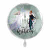  Disney Jégvarázs Pastel Happy Birthday fólia lufi 43 cm