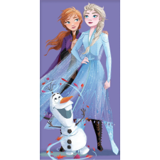 Disney Jégvarázs Purple fürdőlepedő, strand törölköző 70x140 cm babatörülköző, kifogó