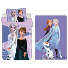 Disney Jégvarázs Purple gyerek ágyneműhuzat és polár takaró szett lakástextília