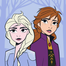 Disney Jégvarázs Sisters Mágikus Kéztörlő arctörlő, törölköző 30x30cm lakástextília