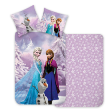  Disney Jégvarázs Snowy gyerek, ovis ágyneműhuzat 100×140 cm, 40×45 cm babaágynemű, babapléd