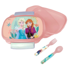 Disney Jégvarázs Together szendvicsdoboz + evőeszköz szett babaétkészlet