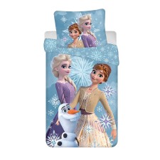  Disney Jégvarázs White Snowflake gyerek ágyneműhuzat 100×135 cm, 40×60 cm lakástextília