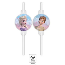 Disney Jégvarázs Wind papír szívószál, 4 db-os szett FSC party kellék