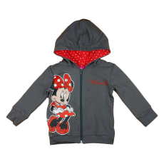 Disney kapucnis Kardigán - Minnie #szürke-piros - 86-os méret