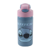 Disney Lilo és Stitch, A csillagkutya Alien 626 alumínium szívószálas kulacs akasztóval 500 ml
