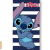 Disney Lilo és Stitch, A csillagkutya Cool Stripe fürdőlepedő, strandtörölköző 70x140cm (Fast Dry)