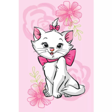 Disney Marie cica Pink Flower polár takaró 100x150cm lakástextília
