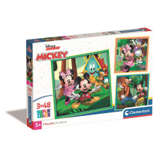  Disney Mickey Clubhouse 3x48 db-os puzzle Clementoni puzzle, kirakós