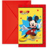 Disney Mickey Disney Mickey Jump Into Fun party meghívó 6 db-os FSC