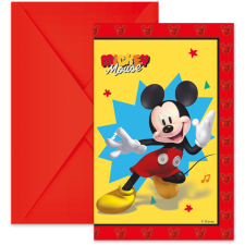 Disney Mickey Disney Mickey Jump Into Fun party meghívó 6 db-os FSC party kellék