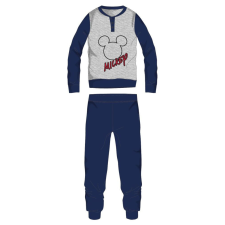 Disney Mickey egér férfi vékony pamut pizsama - jersey pizsama - világosszürke-sötétkék - M gyerek hálóing, pizsama