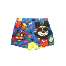 Disney Mickey egér fürdő boxer kisfiúknak - Mickey mouse felirattal - sárga - 116 gyerek fürdőruha