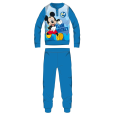  Disney Mickey egér polár pizsama - téli vastag gyerek pizsama - világoskék - 110
