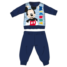  Disney Mickey egér téli vastag baba pizsama - pamut flanel pizsama - sötétkék - 86